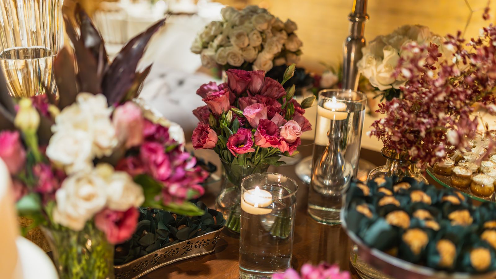 Centro de mesa e decoração de mesa de casamento: ideias e como escolher